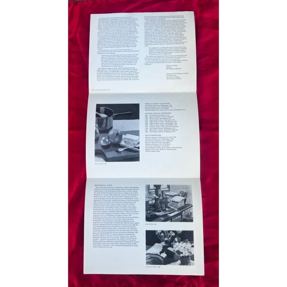 Ben Summerford Phillips Collection 1982-83 Art Brochure Exhibition DC Still Life - Picture 3 of 4